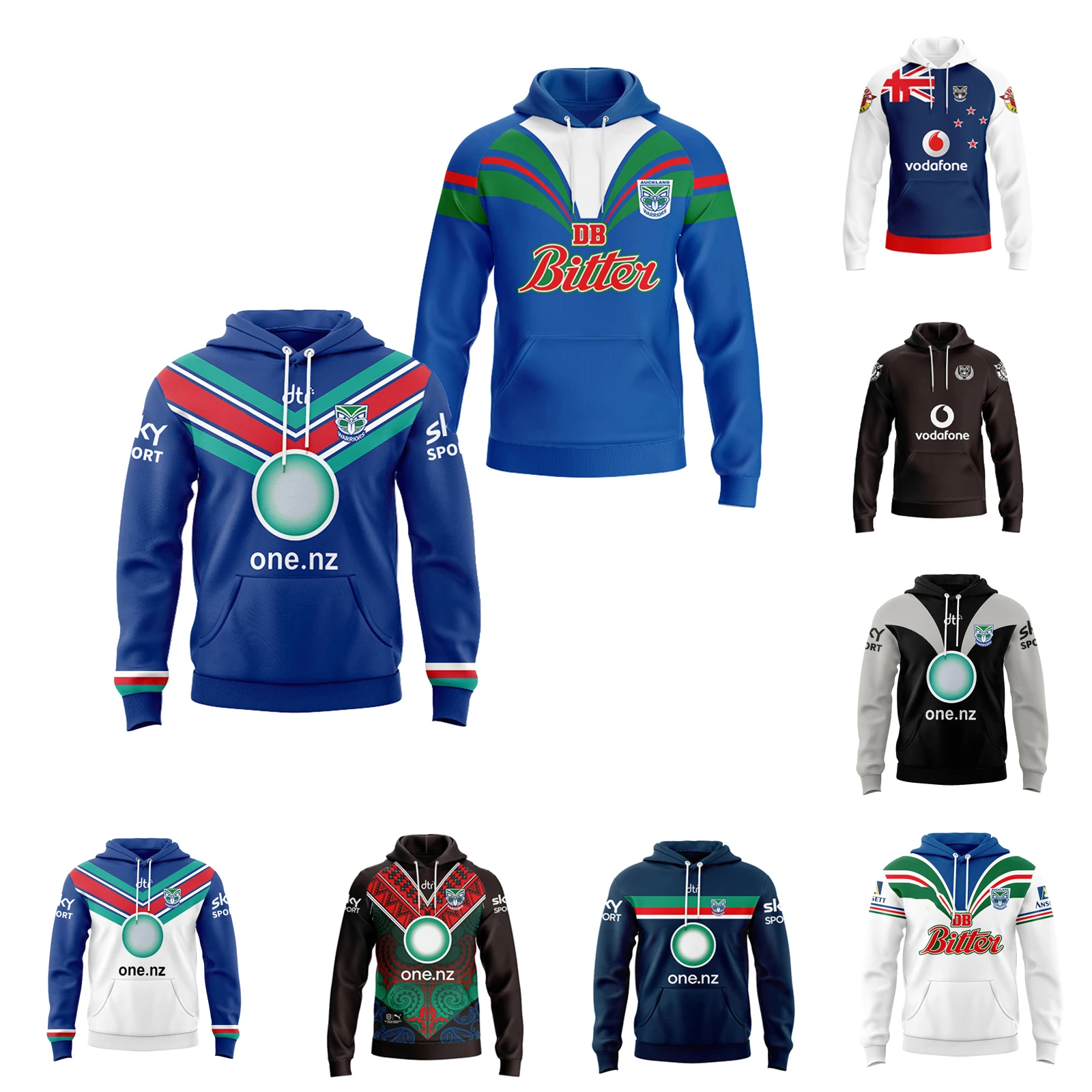 

2023 Warriors Rugby Hoodie Men' Home/Retro Rugby Jersey