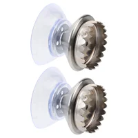 2 Sets Simple Magnetic Soap Holder Car Mount Wall Mounted Rack Hanging Bathroom Stainless Steel Suction Miss Holders 1
