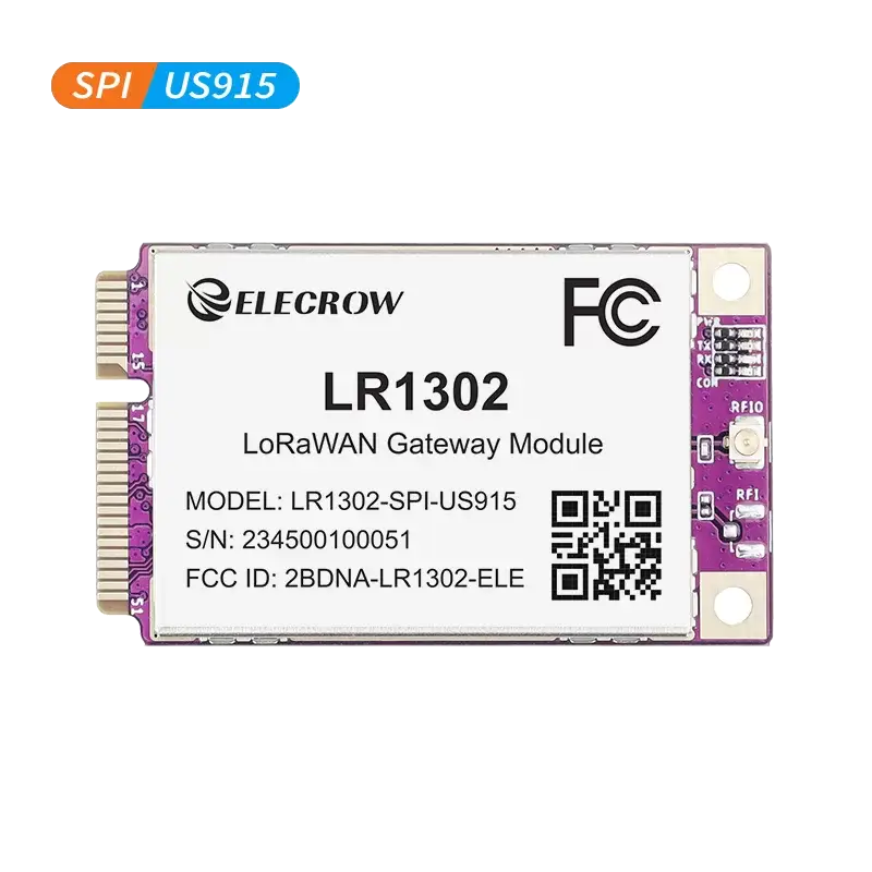 LR1302 LoRaWAN Gateway Module SPI US915 915MHz SX1302 Long Range Gateway Module Support 8 Channels with CE/FCC Certification image 2