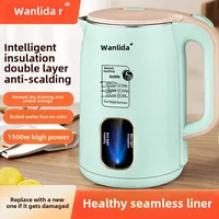 Wanlida Home Use Electric Kettle Stainless Steel Automatic Breaker Dormitory Use Fast Kettle One Piece Agent Send 1