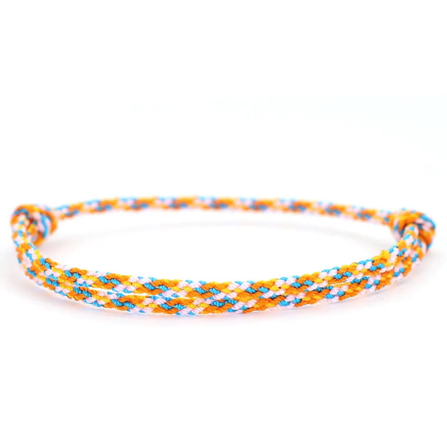 Schlichter Stil, Güteklasse A, 2 mm, dünnes Schnur-Armband, Unisex, Valentinstag-Armband für Paare, handgefertigt, geflochten, Freundschaftsarmband, Joias – Detail 10