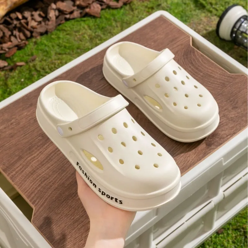 

Summer Women Sandals Thick Bottom Home Slides Women Clogs Soft EVA Dry Wedges Platform Garden Shoes Beach Sandals Home Slippers