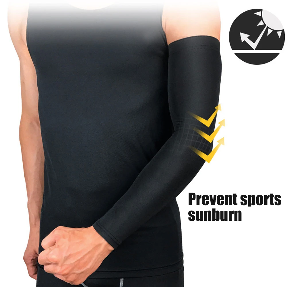 UV Protection Cooling Arm Sleeves Sun Sleeves for Men Women Arm Cover for Cycling Running Golf Driving Basketball Football 1Pcs