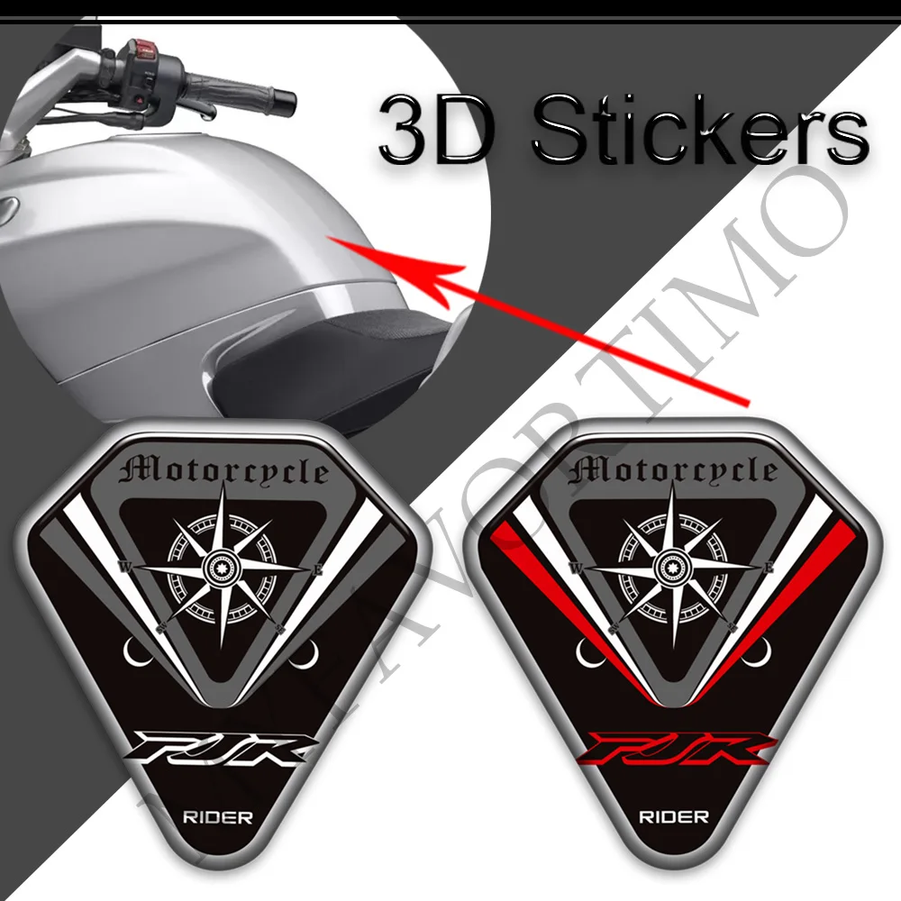 Windshield Windscreen Screen Wind Deflector Knee Kit Cases 3D Stickers Decals For Yamaha FJR1300 FJR 1300 Tank Pad Protection