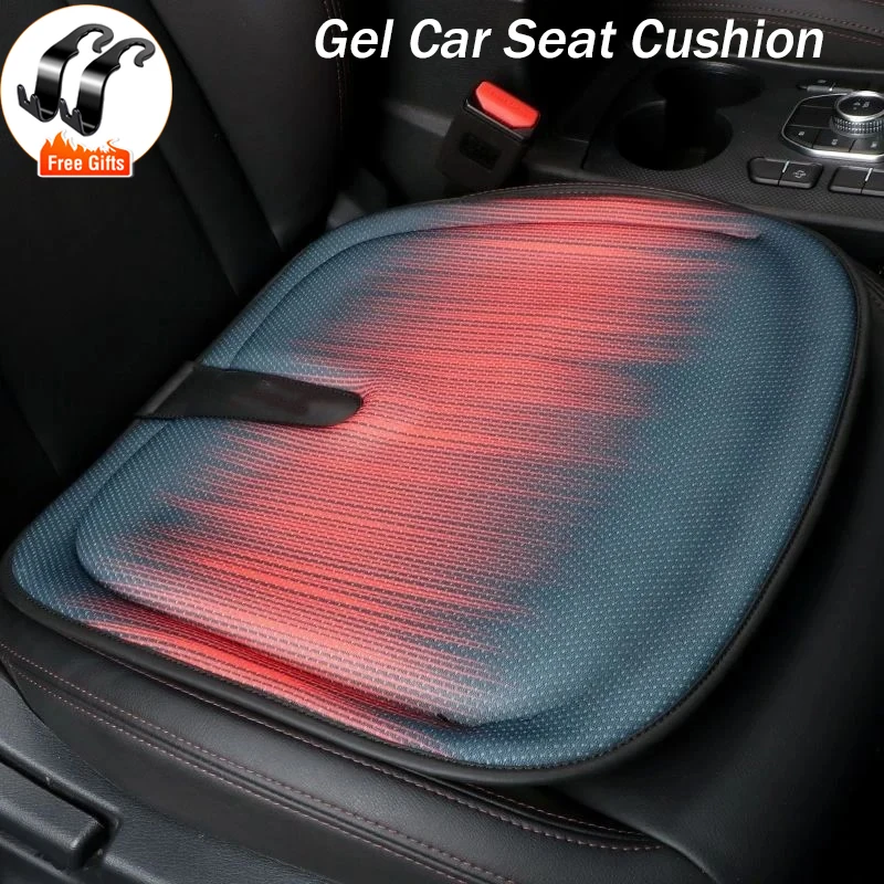 

Summer Gel Car Seat Cushion Four Seasons Universal Breathable Memory Foam Jelly Car Butt Seat Pad For Office Home Car