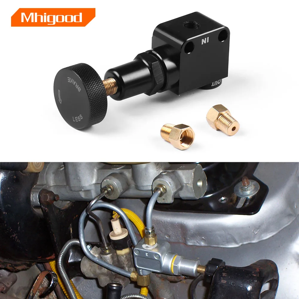 Brake Bias Proportioning Valve Pressure Regulator For Brake Adjustment 1/8-27 NPT Pressure Regulator Screw Knob Type