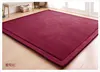 Plain Colour Coral Velvet Living Room Carpet Big Size Room Decor Rugs Thickening Japanese Tatami Mat Non-slip Baby Crawling Mat 4