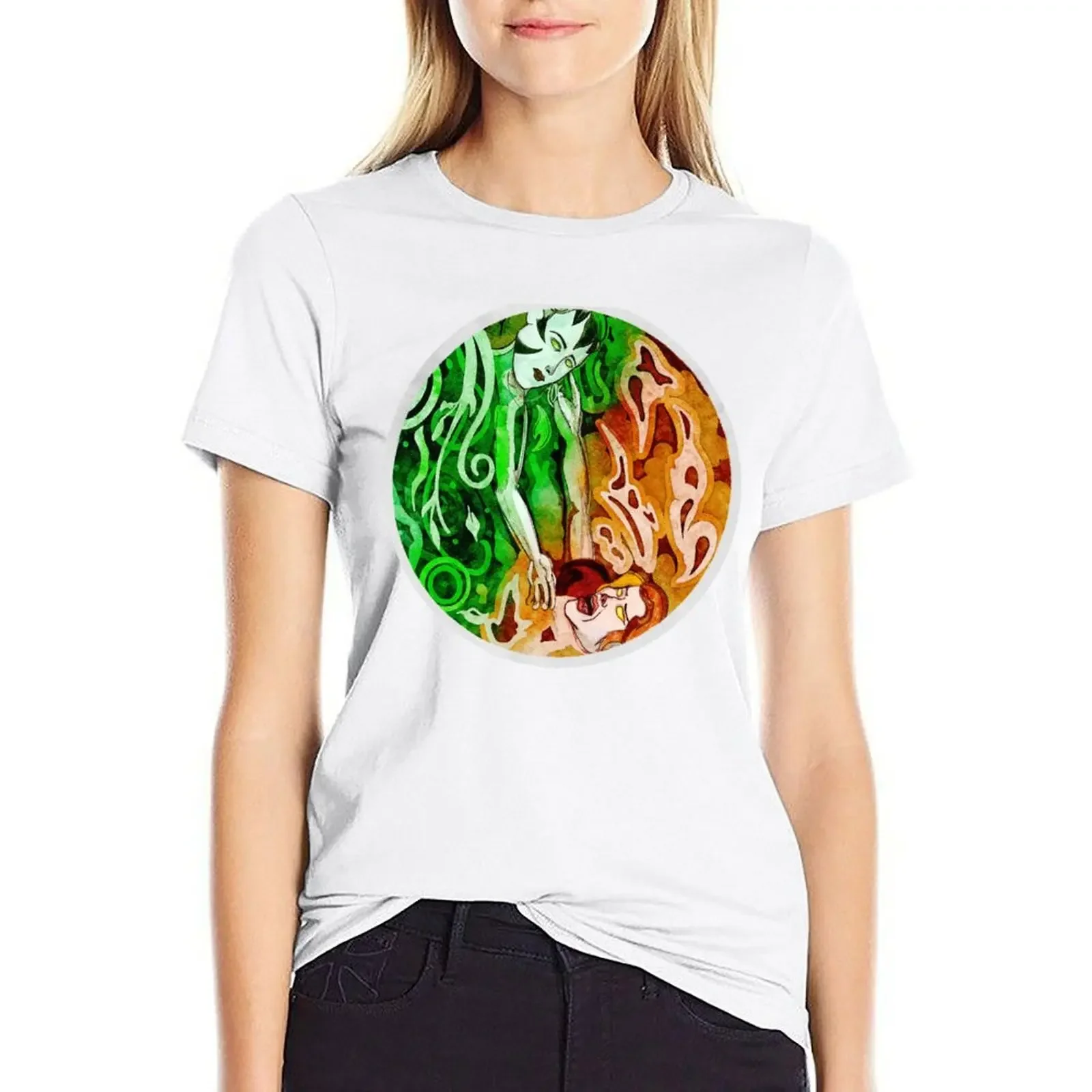 

MTG Chandra and Nissa T-shirt tees aesthetic clothes t shirts for Women graphic