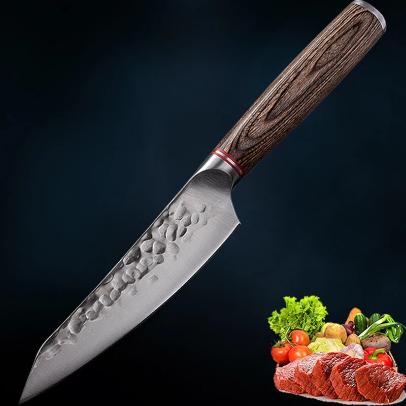 5.5inch Kitchen Knife Stainless Steel Chef Knife Utility Paring Tomato Steak Knives Forged Boning Knife Kitchen Tools Cookware
