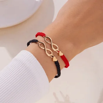 Handmade Lucky Red Thread Couple Bracelet For Women Braided Matching Bracelet Friendship Bangle Gift For Lovers Jewelry