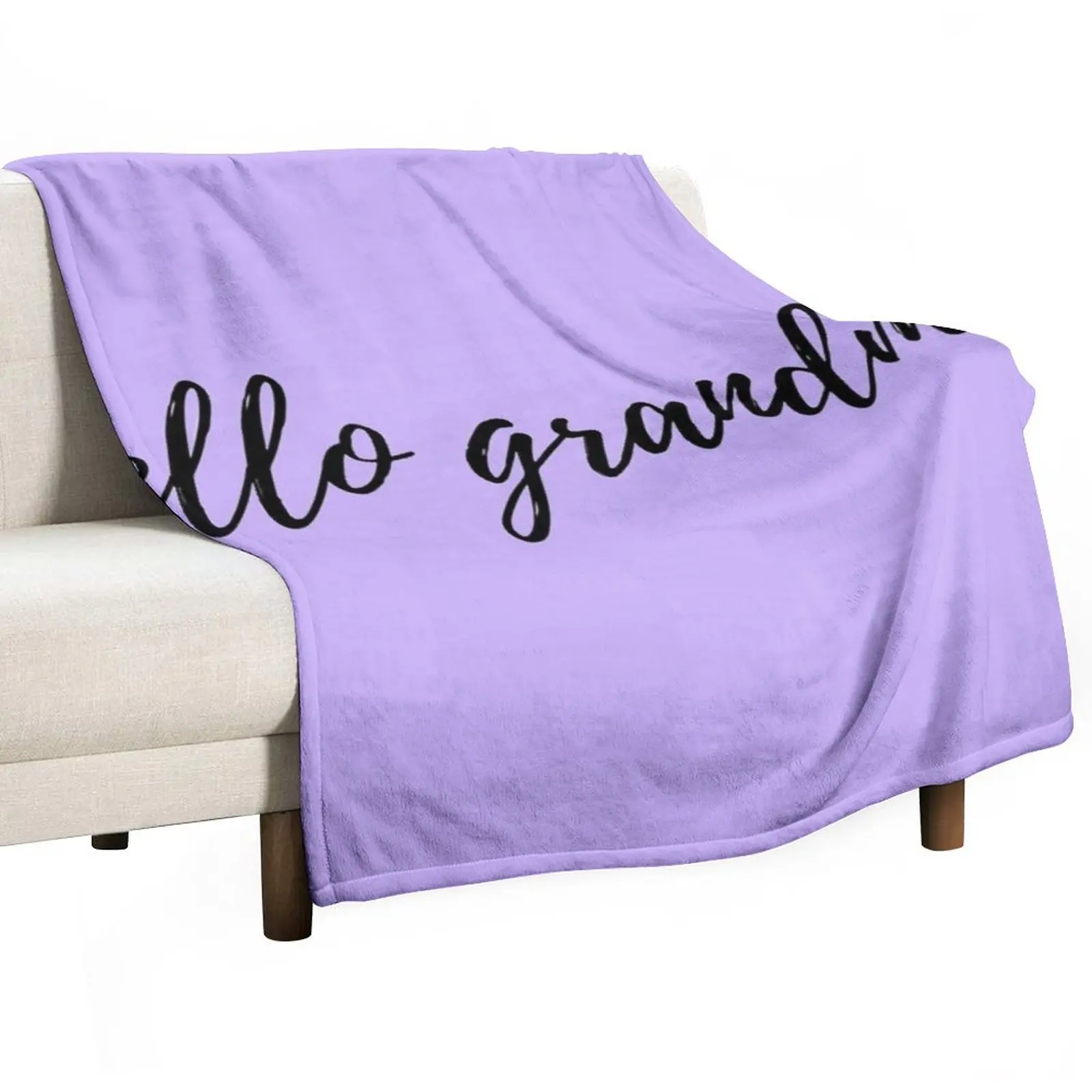 

New Hello GRANDMA Throw Blanket Thin Blankets Blanket For Sofa Decorative Sofa Blanket Winter bed blankets
