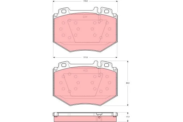 

GDB1575 for brake pad ON S-CLASS W220 9805