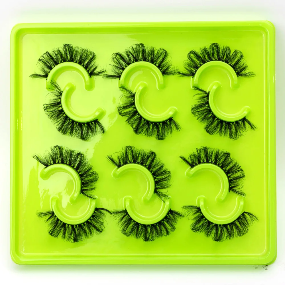 NEUE 6 Paar 8D-Nerzwimpern, 100 % tierversuchsfreie Wimpern, wiederverwendbare Wimpern, natürliche Wispy-Falsche Wimpern, Make-up-Streifen, flauschige Katzenwimpern – Detail 20