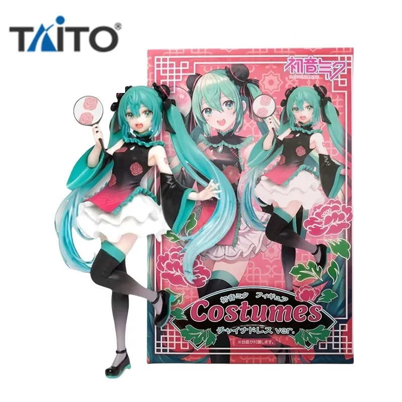 taito-original-hatsune-miku-anime-figure-costumes-vocaloid-cheongsam-gonna-action-figure-toys-for-kids-gift-modello-da-collezione