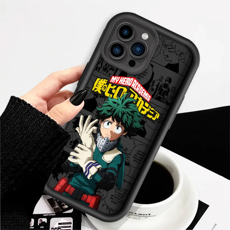 thumbnail image 1 of My Hero Academia-Funda de teléfono con escalera de Ojos de Anime para Apple, iPhone 15, 14, 13, 12, 11, XS, XR, X Pro Max Plus, 1 of 5