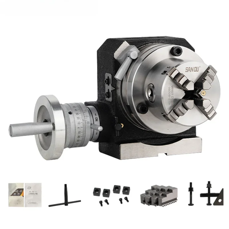 

Для 4-дюймового 3/4 кулачкового патрона, фрезерного станка, индексирующего вращающегося патрона, разделительная головка, универсальная пластина для сверления