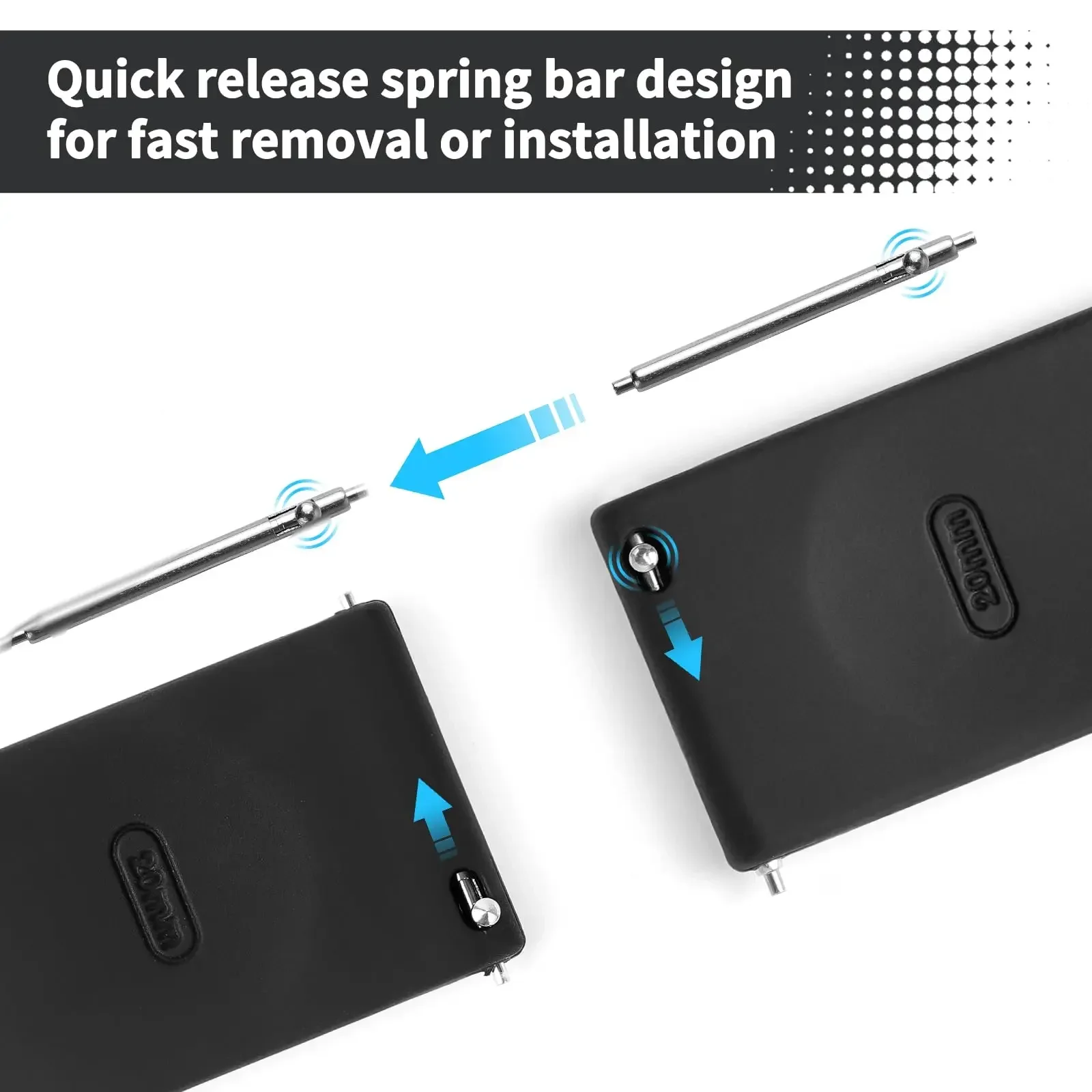 Versatile Silicone Strap with Magnetic Buckle (Multiple Sizes Available)