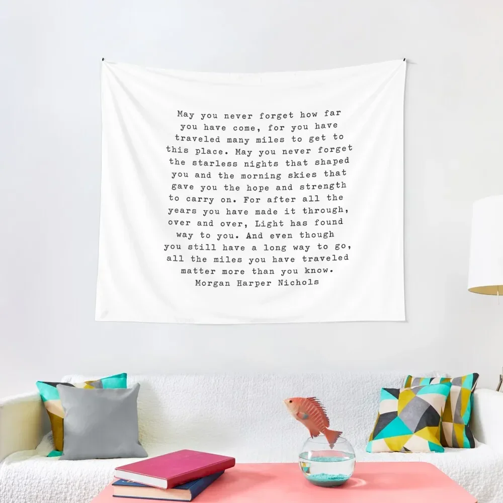 

Morgan Harper Nichols | Typewriter Style Quote Tapestry Aesthetics For Room Home Supplies Room Ornaments Tapestry