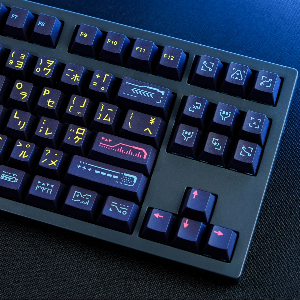Gmk Despertar Keycaps para Teclado Mecânico Perfil Cereja Pbt Sublimação Dye Interruptor mx Japonês 61 64 68 75 87 129 Chaves - Imagem 6