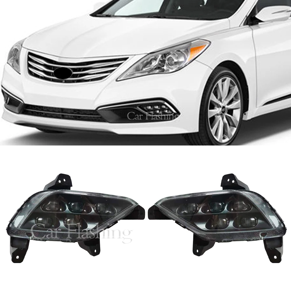 Car-LED-DRL-For-Hyundai-Azera-grandeur-2015-2016-Daytime-Running-Light ...