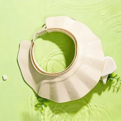 Silicone Hair Washing Shield and Shower Visor (White)