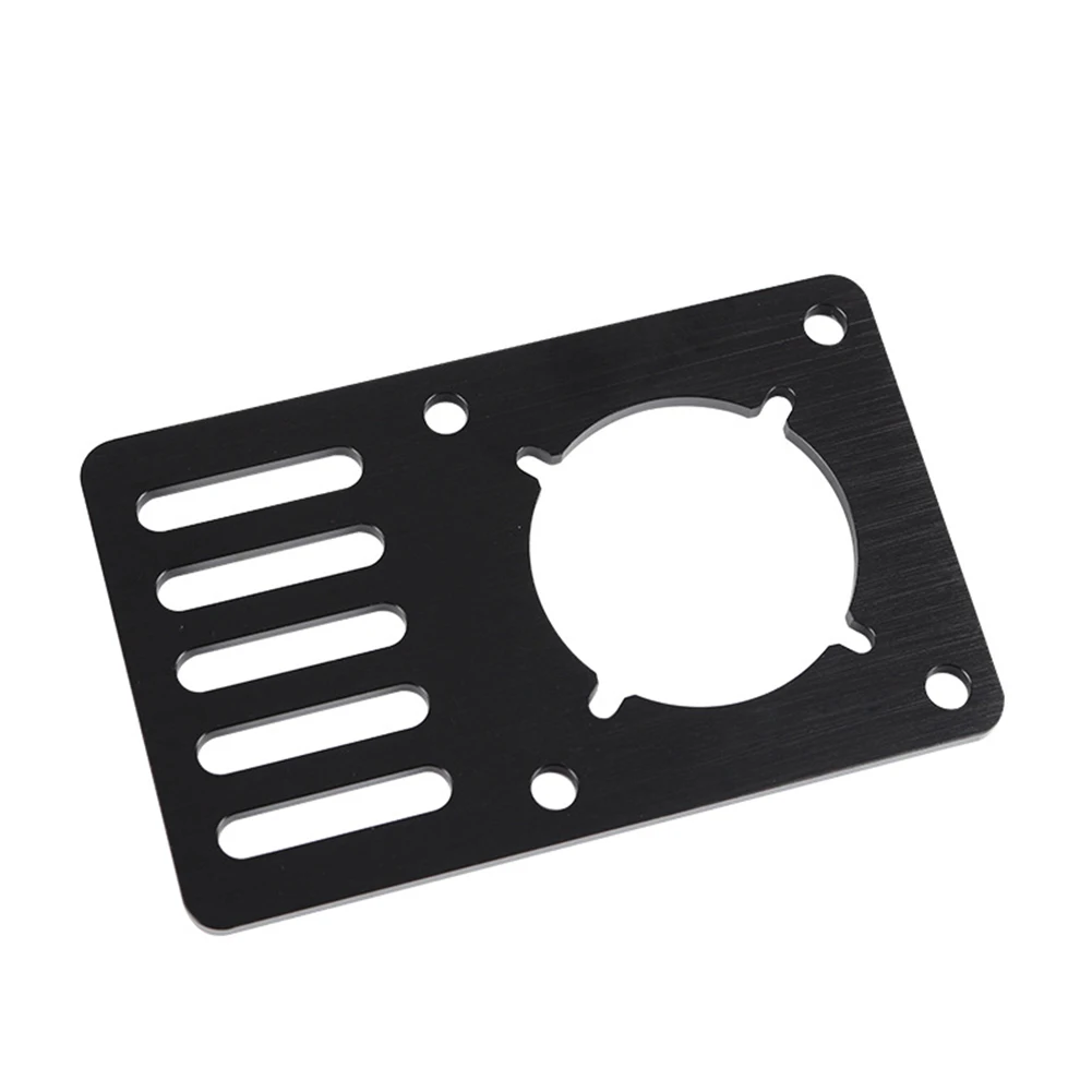 Office Easy Install Motor Mount Plate Anodized Aluminum 3D Printer Parts For Openbuilds CNC Useful Accessories Black For NEMA 23