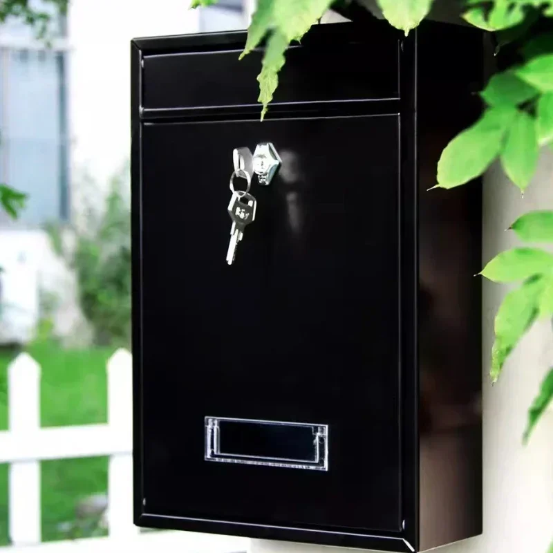 Password Lock Small Letter Box Newspaper Box Outdoor Waterproof Rust-proof Iron Advice Complaint