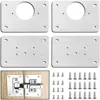 1/2/4/10Pcs Hinge Repair Plate Cabinet Furniture Drawer Table Scharnier Stainless Steel Household Hardware Hinge Fixing Plate 3