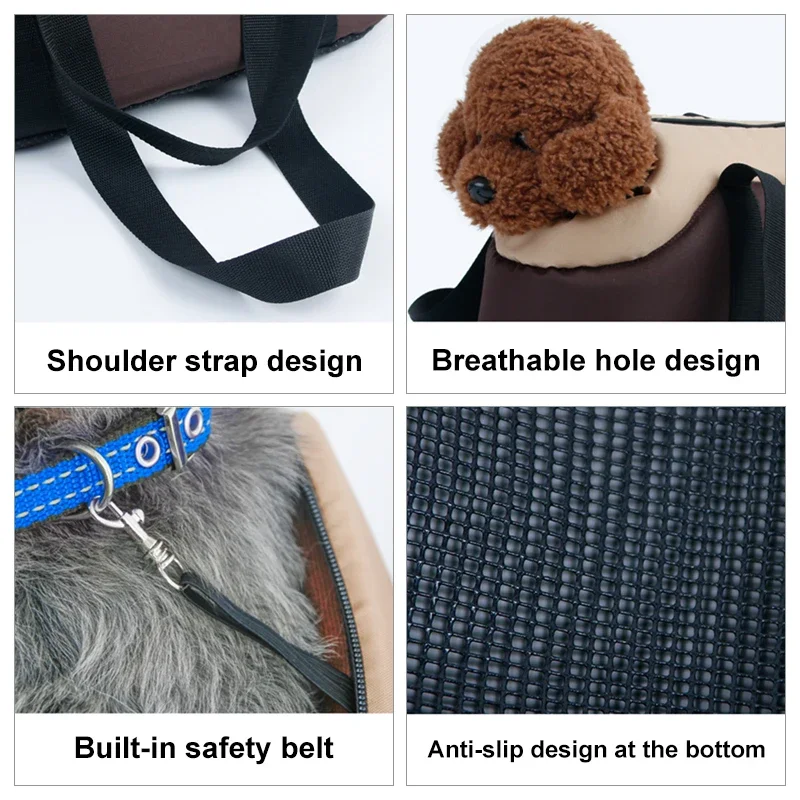 Portable One-Shoulder Pet Bags Outgoing Breathable Pet Dogs Cats Carrier Outdoor Travel Handbag For Puppy Chihuahua Teddy