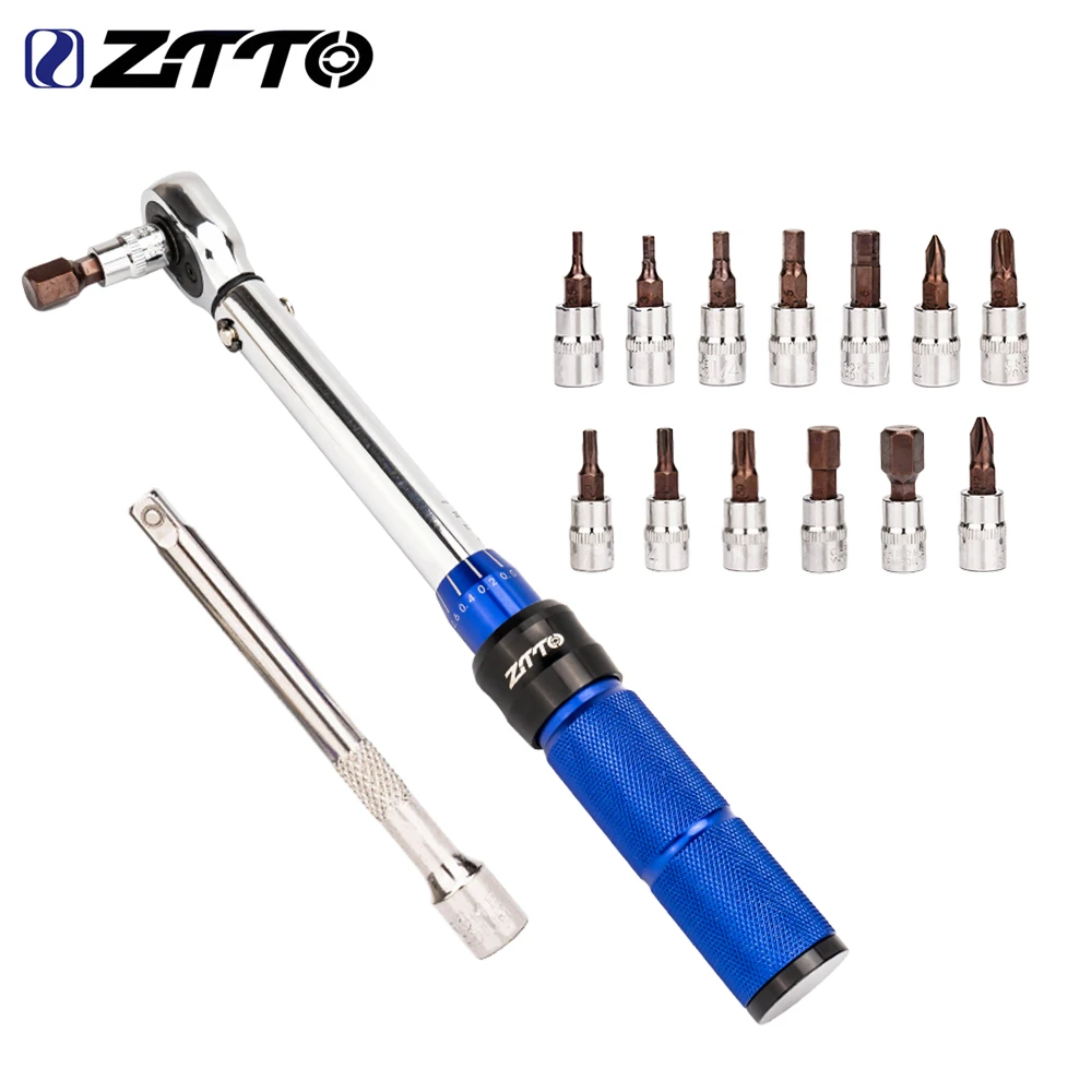 

ZTTO MTB Road Bike Bicycle Preset Torque Wrench 2Nm to 24Nm Precise Instrument Durable Hexagon T25 Allen Key S2 Prime Steel