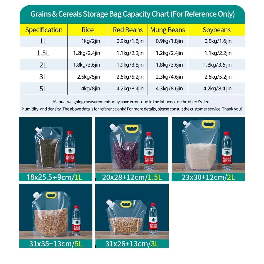 Eco-Friendly Leakproof Storage Bags for Liquid and Solid Foods