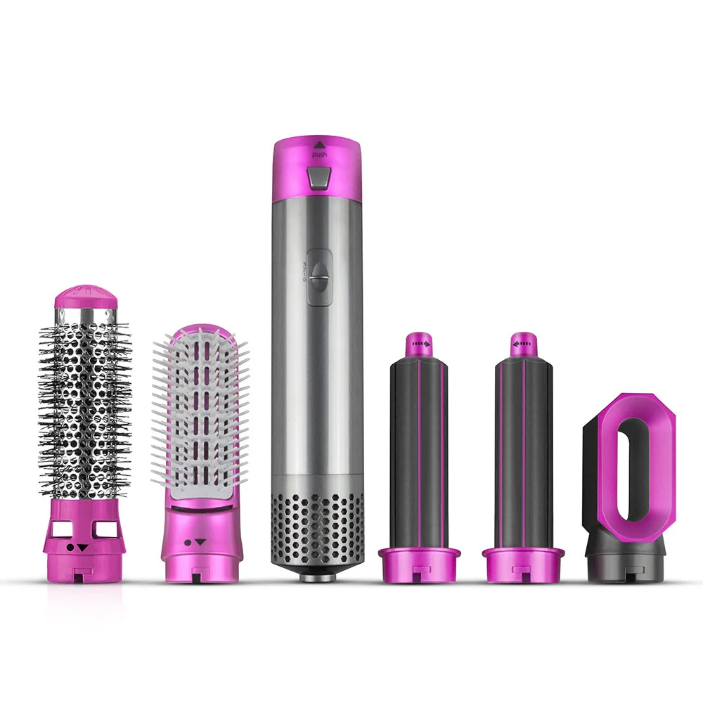 Electric Hair Dryer with Electric Curling Iron 5 in 1 Hair Curler Dryers Curling Rollers Hair Curler with Straightening Brush 2