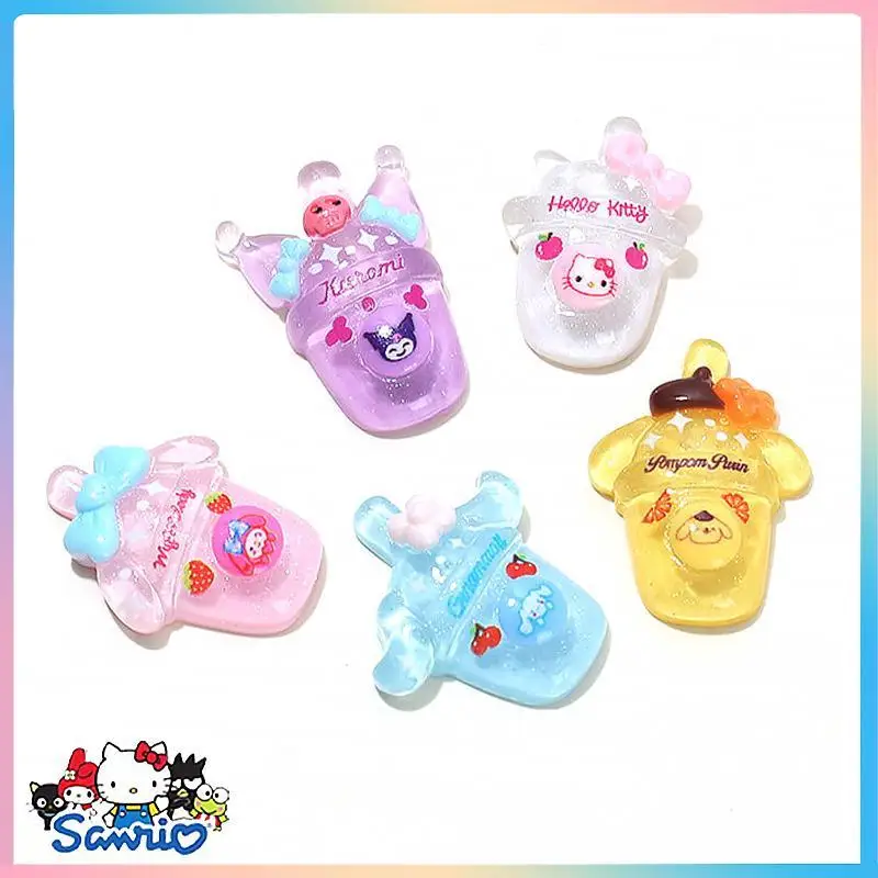 Hot Sale 10Pcs Sanrios Pochacco Accessories Hellokitty Melody Pompompurin Kuromi  Charms Series Kawaii Mini Girls Diy Toys Gift - AliExpress