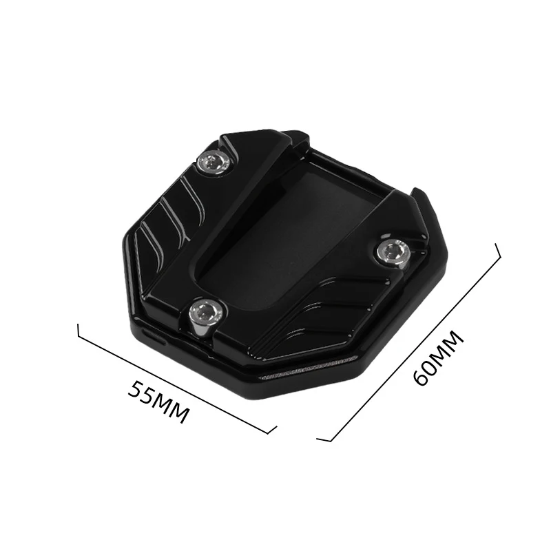 Enhanced Anti-Slip Kickstand Extension Pad for Motorcycles, Electric Bikes, and Scooters