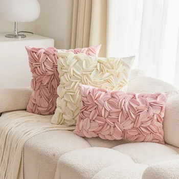 3D Floral Velvet Cushion Cover 1