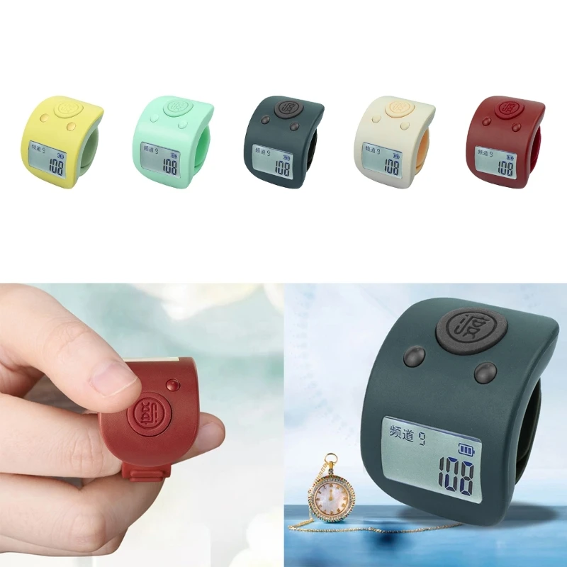 리모콘 번호 카운터 9 채널 손 손가락 디스플레이 수동 계산 TallysClickers 타이머 축구 카운터 감압