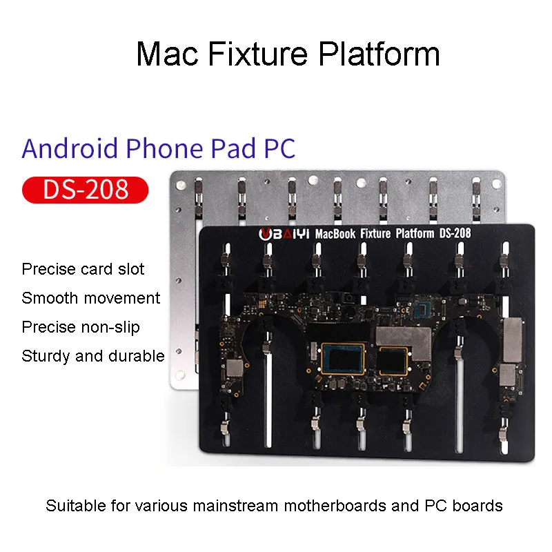 

BAIYI DS-208 Fixture Platform for Macbook Android Repair Universal Motherboard PCB IC Chip Fixing Maintenance Clamp