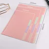 Candy Color Dividers A4 B5 A5 Planner Index Divider Page Plastic Classification Page Tab Bookmark Planner Inserts 8 Pcs/set 6