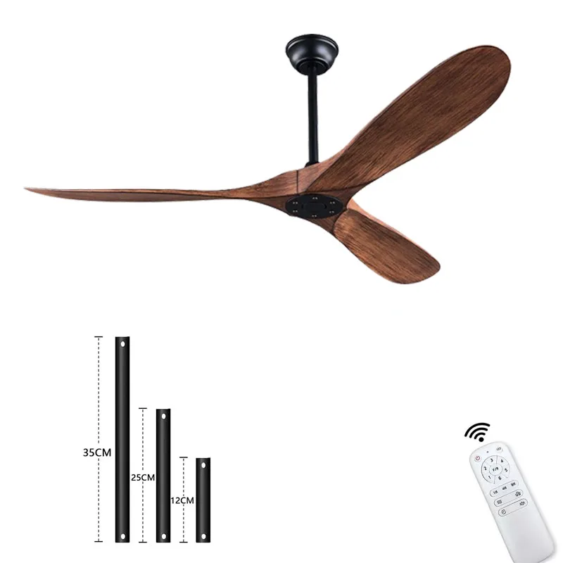 52 60 inch ABS Blades Ceiling Fan Only No Light Remote Control Motor 6 Speeds Ventiladores De Techo 산업용 선풍기