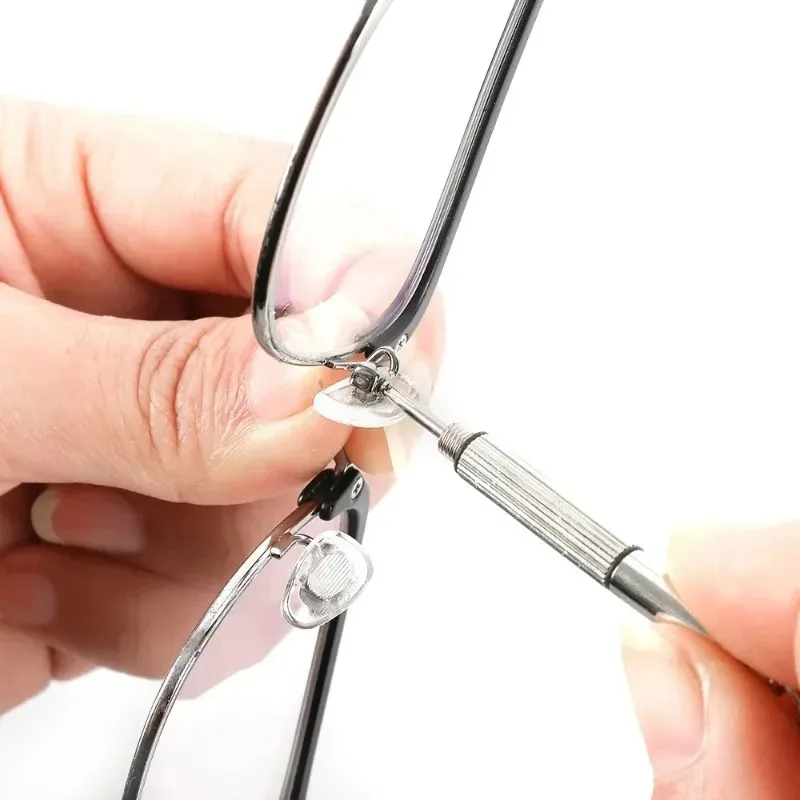 Mini Eyeglass Screwdriver Multifunction Stainless Steel Glasses Watch Screw Driver with Keychain Repair Kits Hand Tools 20/1pcs eyeglass screwdriver kit
