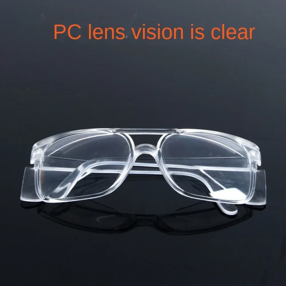 

PC Material Safety Goggles Originality Transparent Plain Glass Spectacles Riding Windproof Goggles