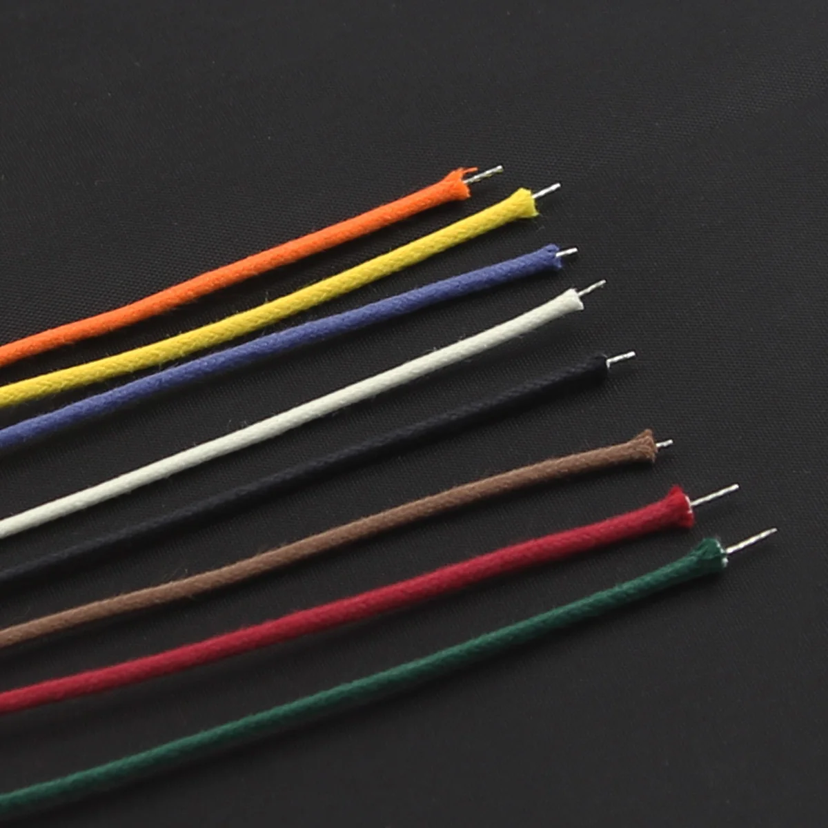 

FLEOR 1PCS 25 Feet Vintage Guitar Push Back Wire AWG22 Tinned Copper Braided Cotton Cable Guitar Accessories 8 Colors Optional
