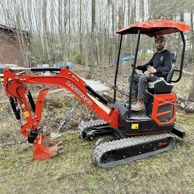 China 1.5 Ton 1.8 Ton Hydraulic Mini Excavator Machine 1000KG Small Digger EPA/EURO 5 Crawler Excavator Customizable For Sale 5