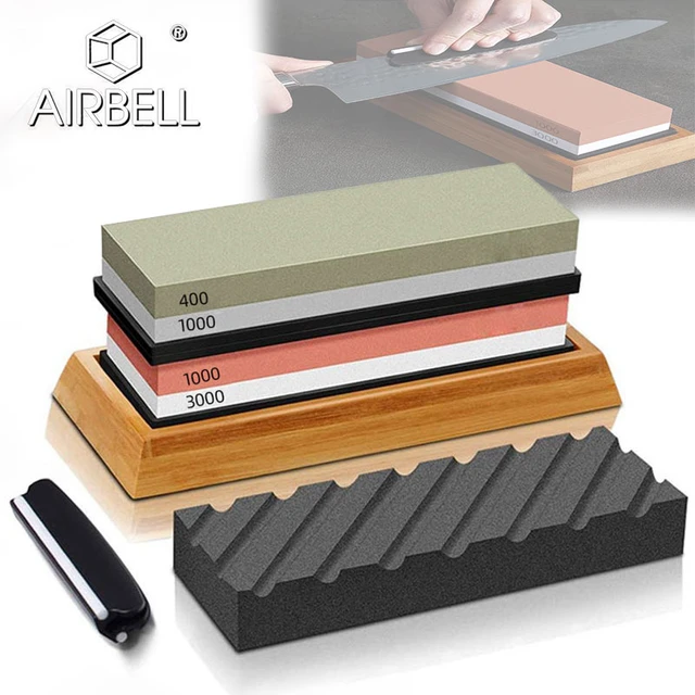 Knife Sharpener Whetstone Sharpening Stones - 400 1000 3000 Grit  Double-sided - Aliexpress