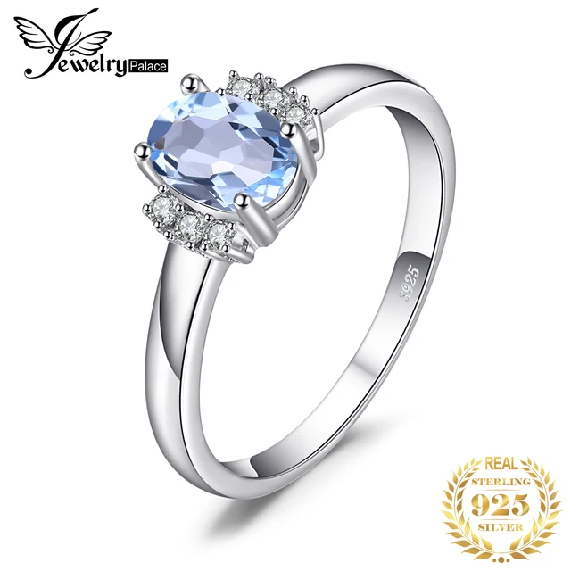 Oval Natural Sky Blue Topaz