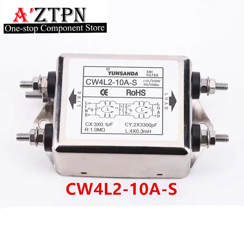 

Power EMI Filter CW4L2-3A-T/S CW4L2-6A-T/S CW4L2-10A-T/S CW4L2-20A-T/S Single Phase AC 115V / 250V 20A 50/60HZ