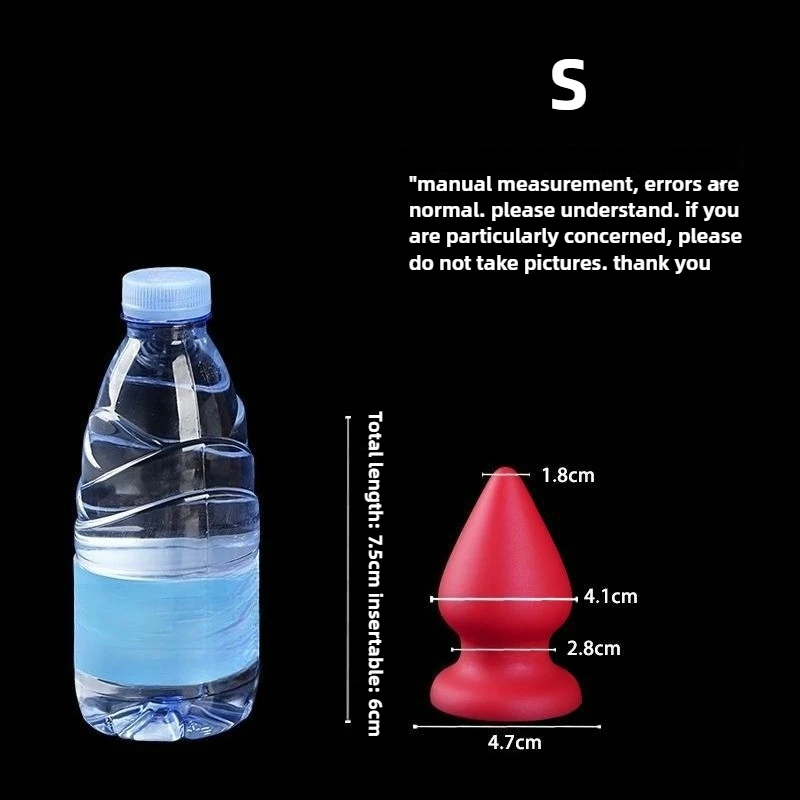 6 sizes Huge Anal Plug Comfortable Silicone Anal Dildo Suction Cup Big Butt Plug,Anal Dilator Adult Anal Sex Toys for Women Anus