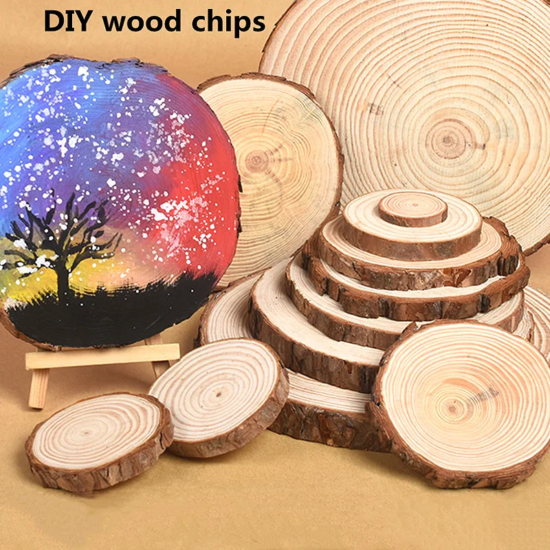 Natural Wood Coasters, With Bark, Tree Wood