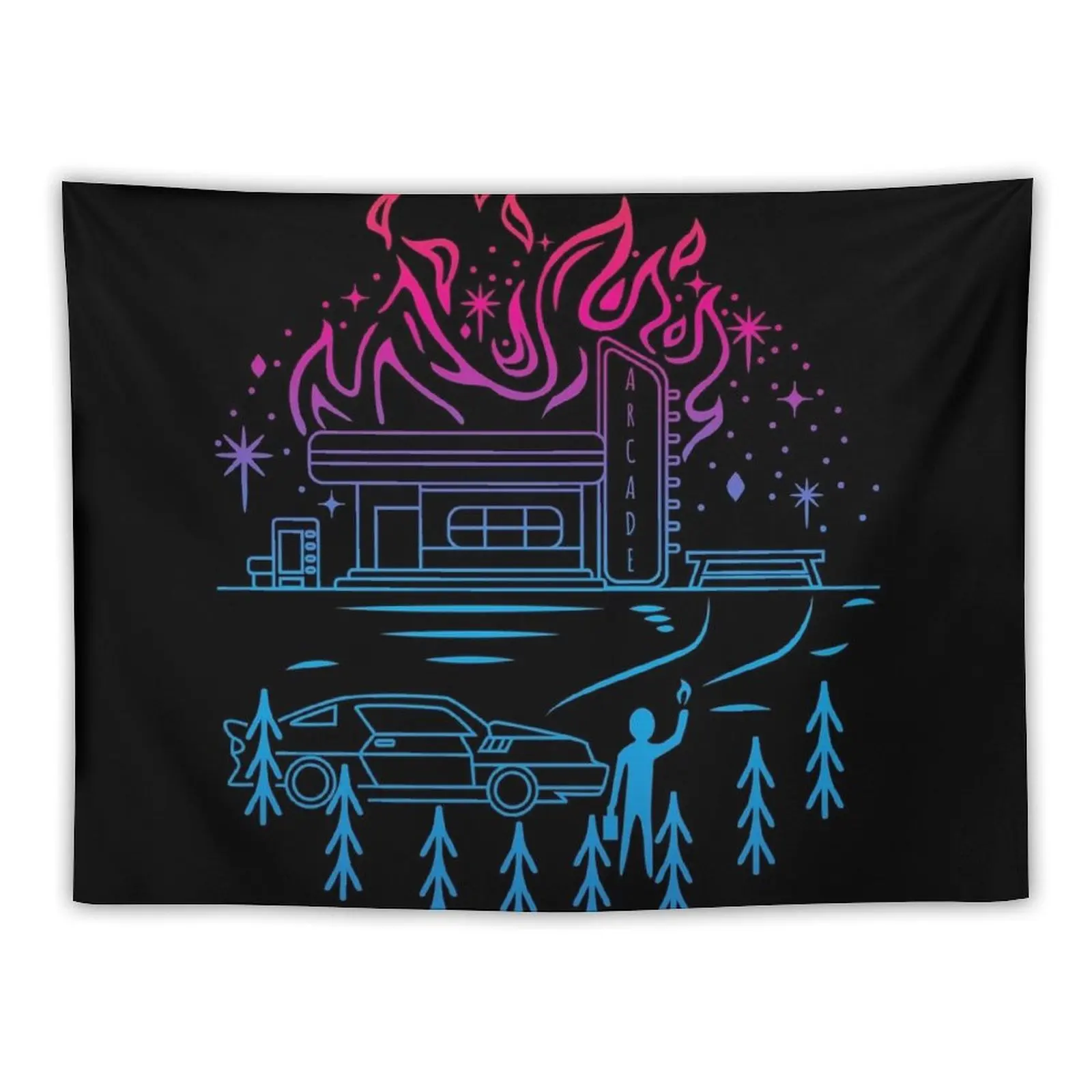 

Arcade Fire Tapestry Bedroom Decor Aesthetic Room Decor Korean Style Bedrooms Decor Tapestry