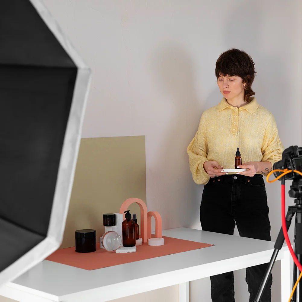 7Pcs 14Patterns Small Product Photography Backdrops Kit Table Top Food Background Kit for Food Jewelry Photo Shootings